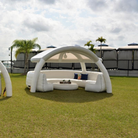 Air Circular Sofa Canapé gonflable pliable portable avec table gonflable et tente d'ombrage