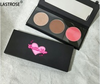 Palette de fard à joues 3 couleurs haute pigmentation à prix de gros – Maquillage visage en poudre