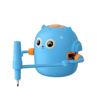 Juego de Regalo Educativo de Arte para Niños, Pizarra de Dibujo Electrónica y Robot de Dibujo, Divertido Juego de Aprendizaje, Suministros de Plástico para Niños de 4 a 6 Años