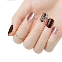 Fengshangmei Beauty 88 #   Faux ongles carrés - Matériau ABS écologique, couverture complète, longue durée, design pré-conçu, MSDS