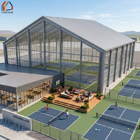 Edificio de Acero Prediseñado Personalizado para Pabellón Deportivo Interior, Cancha de Pickleball y Centro de Entrenamiento