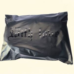 Low Moq Matte UV Black Mailer BAG Custom Red Express Bag Polymailer Mailing Packaging Color Shipping Bag for <b>Clothes</b> Clothing - Product Image 2