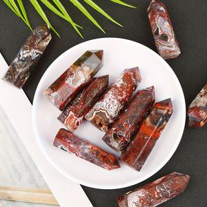 Vente en gros de tours de pierres en agate mexicaine naturelle polie de style bohème pour une décoration intérieure unique et des cadeaux de fêtes - Product Image 2