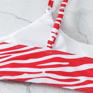 Maillot de bain 3 pièces grande taille personnalisé pour femme, monokini tendance avec imprimé léopard et découpes, tenue de plage - Product Image 5