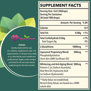Fornitura Diretta dalla Fabbrica: Gocce di Glutatione 60mL con Fosfatidilcolina, Vitamina C, Olio di Aloe Vera, Antiossidante per il Supporto della Salute della Pelle, OEM - Product Image 5