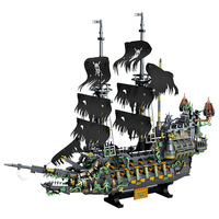 Bloques de Construcción del Barco Pirata Flying Dutchman de ABS Fangcheng FC6015, Juguete de Bricolaje para Niños, Modelo de Adorno