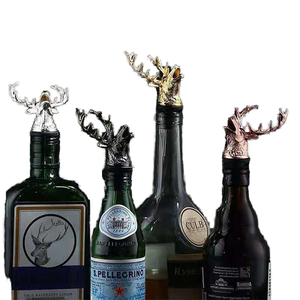 Bouchon verseur de vin tête de <span class=keywords><strong>cerf</strong></span>, Cadeaux d'anniversaire, Cadeaux de chasse, Pour hommes et papas, Verseur de bouteille d'<span class=keywords><strong>alcool</strong></span> pour spiritueux - Product Image 3