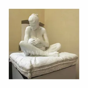 Stone Garden Product Figure Statue Stone Mother And Child Sculpture White Marble Figure Sculpture Of Mother And Child