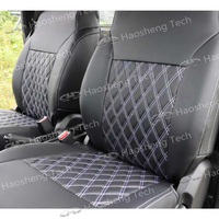 Ensemble complet de housses de siège de voiture en cuir PU pour Suzuki Jimny 3 portes et 5 portes avec oreillers, luxe toutes saisons
