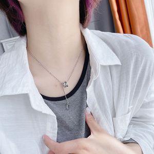 S925 Sterling <b>Silver</b> Tassel <b>Choker</b> Necklace 405cm Chain Length Gift For Couple Fashion Jewelry - Product Image 5