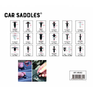 Clips de fixation assortis pour garnitures de voiture, 435 pièces, pour réparation de panneaux de carrosserie, pare-chocs et ailes - Product Image 3