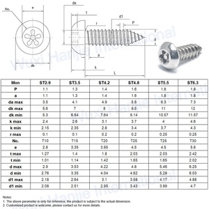 Personalizado A2 A4 seguridad tornillo con Pin del Pentágono. Tornillo Torx <span class=keywords><strong>aguj</strong></span>. - Product Image 4