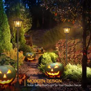 Bahçe lambası W LED IP65 ile Solar 120, giriş kapısı sütunları ve emlak aydınlatması için derecelendirildi - Product Image 6