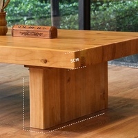 Table basse moderne simple en bois massif salon tatami japonais bureau bûche lit assis table d'ordinateur