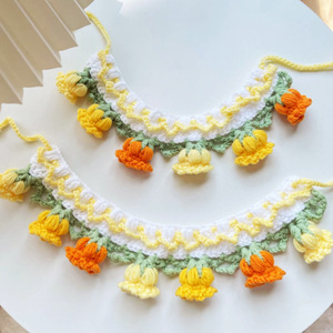 Cute knitted scarves, neck warmers, pet bibs, and orchid flower accessories for cats and <b>dogs</b> (Instagram style). - Product Image 1