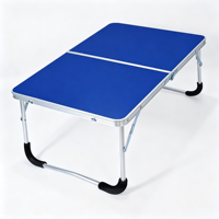 Table de repas rectangulaire moderne d'extérieur pliable et réglable en hauteur, en alliage d'aluminium, durable, légère, pour hôpital