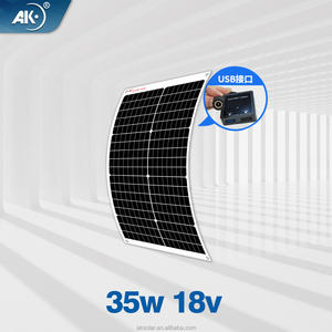 Panel Solar <span class=keywords><strong>AK</strong></span> <span class=keywords><strong>AK</strong></span>-35W de 35W y 18V Tipo N PERC con 21.5% de Eficiencia y Salida USB de 5V para Carga de Teléfonos Móviles - Product Image 2