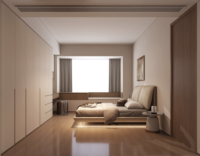 Ensemble de chambre à coucher classique moderne avec lit et armoire en bois écologique, grand rangement et taille personnalisable