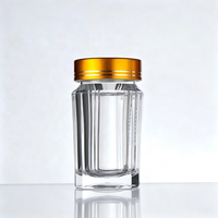 Vente en gros de pots carrés transparents en PS à paroi épaisse de 60 ml, contenants en plastique pour pilules de vitamines, logo personnalisé