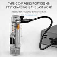 Poche petite lampe de poche LED étanche forte torche lumière Super lumineux linterna Rechargeable métal LED EDC Mini lampe de poche