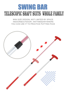 พัตเตอร์กอล์ฟขนาดเล็กสำหรับเด็กสองทาง,พัตเตอร์สำหรับนักกอล์ฟมือขวาหรือมือซ้ายปรับความยาวได้ - Product Image 5