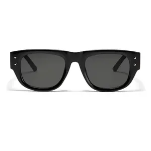 Retro Black Red Sunglasses Women Custom Logo Shades Unisex Sun Glasses Wholesale Vintage Sunglasses 2024