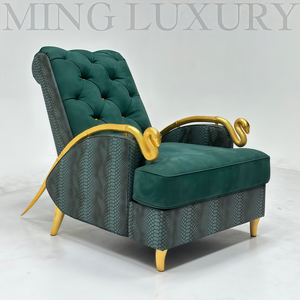 Chaise de canapé en <span class=keywords><strong>tissu</strong></span> à bouton-poussoir classique fait à la main avec accoudoir en métal pour salon et chambre à coucher pour appartement hôtel - Product Image 2
