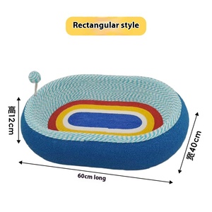 Rascador para Gatos Duradero y Sostenible en Forma de Cuadrado, de Franela, Cuerda y Sisal, Interactivo, para Uso en Interiores, <span class=keywords><strong>Protector</strong></span> de Muebles para Mascotas - Product Image 6