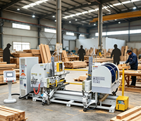 MAMIMAC 2212B Tenonneuse à double extrémité, moteur 13,88 kW, 4 broches, machine de menuiserie CNC automatique haute performance, PLC, tenonnage 230-2000 mm, 140 mm