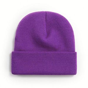 Fashionable Women Winter Knit Wholesale Custom Cheap Logo Plain Knit Beanie <b>Hats</b> With Custom Logo - Product Image 4