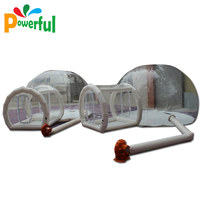 Dôme igloo PVC hôtel globe extérieur transparent tunnel unique camping en plein air transparent fête tentes bulle