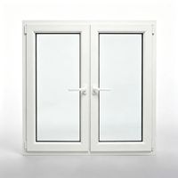 Fenêtres pour maisons, prix d'usine en gros, fenêtre à battant en PVC 60 UPVC à ouverture vers l'intérieur, simple vitrage transparent trempé G pour usage résidentiel