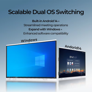 ไวท์บอร์ดอิเล็กทรอนิกส์แบบอินเทอร์แอคทีฟ LCD 4K UHD ระบบสัมผัส 40 จุด พร้อม CPU Intel Core ระบบปฏิบัติการ Android และ Windows สำหรับโรงเรียน - Product Image 6