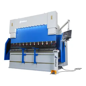 WE67K CNC 160 طن ألومنيوم حديد لوحة فرامل بضغط هيدروليكي لوحة معدنية تعمل بالتحكم الرقمي بواسطة الحاسوب الانحناء آلة