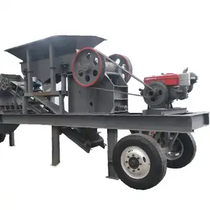 Máquina trituradora de pedra com motor para venda, planta de grande capacidade para triturador de pedra