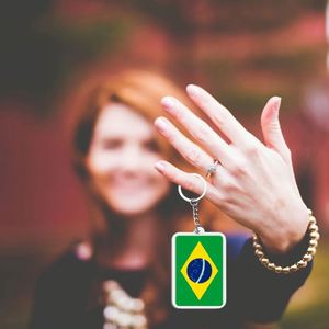 Porte-clés personnalisé en gros du Brésil, en acrylique, imprimé UV double face, fabrication exquise - Product Image 5