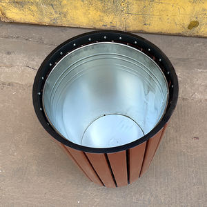 Cubo de basura <span class=keywords><strong>comercial</strong></span> de acero inoxidable para exteriores, Cubo de almacenamiento de 120L para reciclaje de bienes raíces y paisaje de Villa - Product Image 5