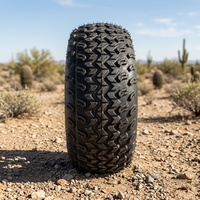 Juego de Ruedas de Goma 15x6.00-6 con Llanta, Neumáticos Todoterreno Resistentes al Desgaste para Carrito de Golf y UTV