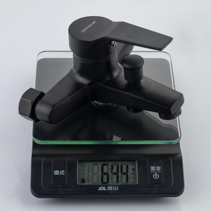 Robinet de toilette <span class=keywords><strong>WC</strong></span> noir mural fonctionnel mitigeur thermostatique de bain et douche en zinc avec motif de pulvérisation douce mitigeur - Product Image 6