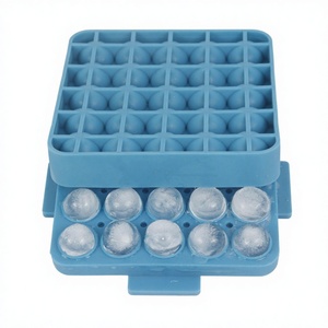 Moule à glaçons créatif en silicone de qualité alimentaire, 25 pièces, petites boules de glace rondes, résistant au congélateur et à la congélation rapide, facile à démouler - Product Image 1