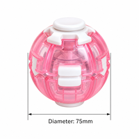Balle anti-stress en plastique à rotation fluide et réduction de pression, jouet puzzle pour soulager le stress
