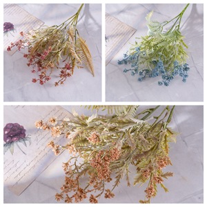 ช่อดอกไม้ประดิษฐ์ CallaFloral ทำจาก PVC สำหรับตกแต่งภายใน สีฟ้า กุหลาบแดง น้ำตาลอ่อน เหมาะสำหรับงานแต่งงานและงานฝีมือ - Product Image 3