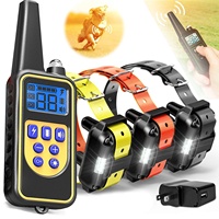 Wasserdichtes 800m elektrisches Haustier Hunde training & Verhalten Produkte Rinden halsbänder Elektrisches Hundes chock halsband mit Fernbedienung