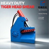 Cizalla Hidráulica Automática de Cabeza de Tigre con Protección contra Sobrecarga para Corte en Frío de Perfiles Metálicos de Aluminio, Piezas Estructurales y Motores