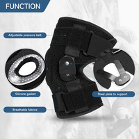 Genouillère de compression avec stabilisateurs latéraux pour la course, le sport et la récupération articulaire - Vente en gros
