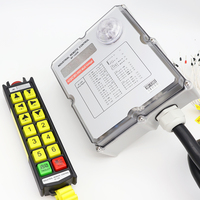 Control Remoto Inalámbrico Industrial SF-12D de 12 Teclas, Doble Velocidad, Tri-Proof, IP67, Parada de Emergencia, Anti-interferencias, 36V-550V para Grúas