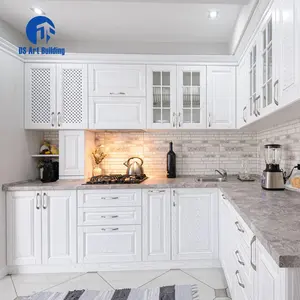 DS American framed style innovative products 2022 kitchen cabinets white color paint finish