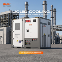 Contenedor BESS Refrigerado por Líquido Todo en Uno de 100kW 215kWh 300kW 699kWh, Sistema de Almacenamiento de Energía con Batería de Iones de Litio LifePO4 con UN38.3