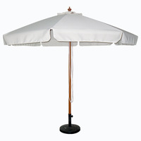 Grand parasol de jardin en bois de style balinais pour patio extérieur, plage, soleil, à vendre