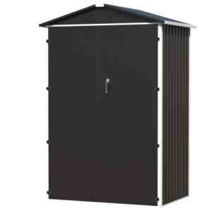 <span class=keywords><strong>Abri</strong></span> de <span class=keywords><strong>jardin</strong></span> en métal <span class=keywords><strong>4X3</strong></span> FT en acier galvanisé, <span class=keywords><strong>abri</strong></span> de rangement extérieur avec porte double verrouillable, toit en pente - Product Image 2